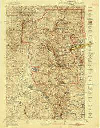 Rocky Mountain National Park Colorado Historical topographic map, 1:125000 scale, 30 X 30 Minute, Year 1919