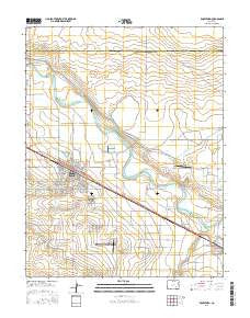 Rocky Ford Colorado Current topographic map, 1:24000 scale, 7.5 X 7.5 Minute, Year 2016
