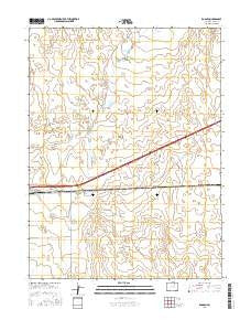 Roggen Colorado Current topographic map, 1:24000 scale, 7.5 X 7.5 Minute, Year 2016