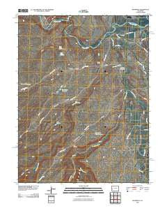 Roubideau Colorado Historical topographic map, 1:24000 scale, 7.5 X 7.5 Minute, Year 2010