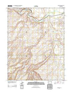 Roubideau Colorado Historical topographic map, 1:24000 scale, 7.5 X 7.5 Minute, Year 2013