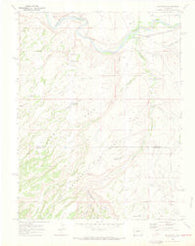 Roubideau Colorado Historical topographic map, 1:24000 scale, 7.5 X 7.5 Minute, Year 1969