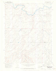 Roubideau Colorado Historical topographic map, 1:24000 scale, 7.5 X 7.5 Minute, Year 1969