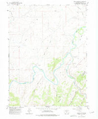 Round Bottom Colorado Historical topographic map, 1:24000 scale, 7.5 X 7.5 Minute, Year 1966