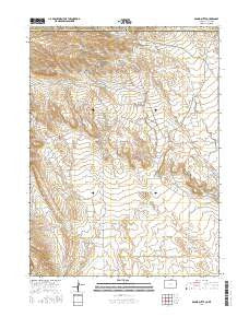Round Butte Colorado Current topographic map, 1:24000 scale, 7.5 X 7.5 Minute, Year 2016