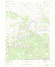 Ruby Canyon Colorado Historical topographic map, 1:24000 scale, 7.5 X 7.5 Minute, Year 1968