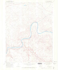 Ruby Canyon Colorado Historical topographic map, 1:24000 scale, 7.5 X 7.5 Minute, Year 1968
