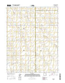 Rush Colorado Current topographic map, 1:24000 scale, 7.5 X 7.5 Minute, Year 2016