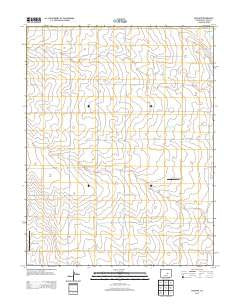 Rush NW Colorado Historical topographic map, 1:24000 scale, 7.5 X 7.5 Minute, Year 2013