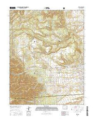 Rye Colorado Current topographic map, 1:24000 scale, 7.5 X 7.5 Minute, Year 2016