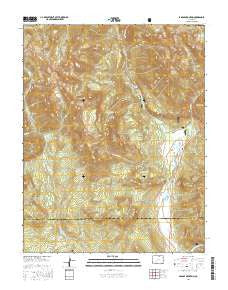 Saddle Mountain Colorado Current topographic map, 1:24000 scale, 7.5 X 7.5 Minute, Year 2016