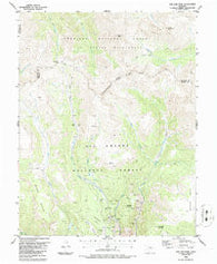 San Luis Peak Colorado Historical topographic map, 1:24000 scale, 7.5 X 7.5 Minute, Year 1986