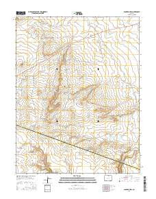 Sanford Hills Colorado Current topographic map, 1:24000 scale, 7.5 X 7.5 Minute, Year 2016