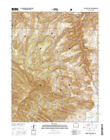 Sawtooth Mountain Colorado Current topographic map, 1:24000 scale, 7.5 X 7.5 Minute, Year 2016