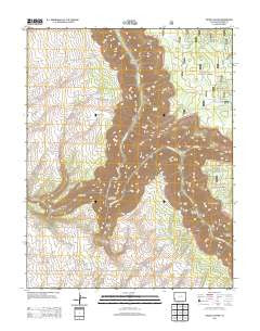 Secret Canyon Colorado Historical topographic map, 1:24000 scale, 7.5 X 7.5 Minute, Year 2013