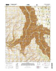 Secret Canyon Colorado Current topographic map, 1:24000 scale, 7.5 X 7.5 Minute, Year 2016
