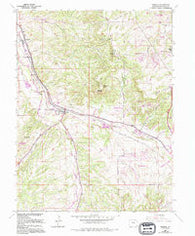 Sedalia Colorado Historical topographic map, 1:24000 scale, 7.5 X 7.5 Minute, Year 1965