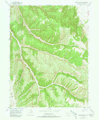 Segar Mountain Colorado Historical topographic map, 1:24000 scale, 7.5 X 7.5 Minute, Year 1952