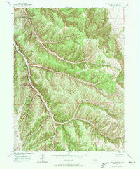Segar Mountain Colorado Historical topographic map, 1:24000 scale, 7.5 X 7.5 Minute, Year 1952
