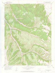 Segar Mountain Colorado Historical topographic map, 1:24000 scale, 7.5 X 7.5 Minute, Year 1952
