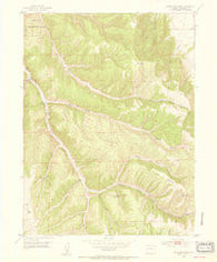 Segar Mountain Colorado Historical topographic map, 1:24000 scale, 7.5 X 7.5 Minute, Year 1952