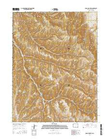 Segar Mountain Colorado Current topographic map, 1:24000 scale, 7.5 X 7.5 Minute, Year 2016