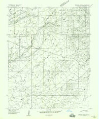 Sentinel Peak NW Colorado Historical topographic map, 1:24000 scale, 7.5 X 7.5 Minute, Year 1958
