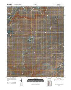 Seven Lakes Reservoir Colorado Historical topographic map, 1:24000 scale, 7.5 X 7.5 Minute, Year 2010
