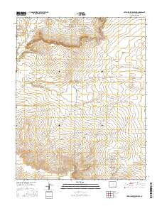 Seven Lakes Reservoir Colorado Current topographic map, 1:24000 scale, 7.5 X 7.5 Minute, Year 2016
