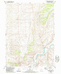 Sevenmile Draw Colorado Historical topographic map, 1:24000 scale, 7.5 X 7.5 Minute, Year 1986