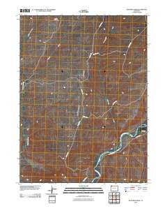 Sevenmile Draw Colorado Historical topographic map, 1:24000 scale, 7.5 X 7.5 Minute, Year 2010