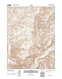 Sevenmile Draw Colorado Historical topographic map, 1:24000 scale, 7.5 X 7.5 Minute, Year 2013