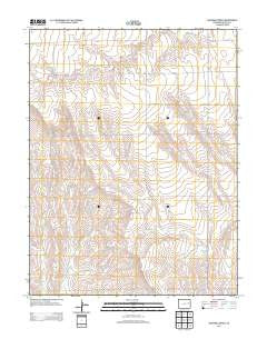 Sevenmile Ranch Colorado Historical topographic map, 1:24000 scale, 7.5 X 7.5 Minute, Year 2013