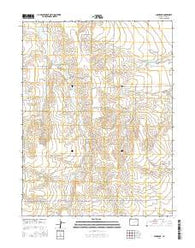 Shamrock Colorado Current topographic map, 1:24000 scale, 7.5 X 7.5 Minute, Year 2016