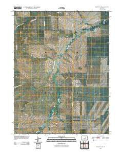 Shamrock SE Colorado Historical topographic map, 1:24000 scale, 7.5 X 7.5 Minute, Year 2010