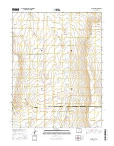 Sharp Lake Colorado Current topographic map, 1:24000 scale, 7.5 X 7.5 Minute, Year 2016