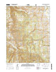 Sheephorn Mountain Colorado Current topographic map, 1:24000 scale, 7.5 X 7.5 Minute, Year 2016