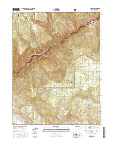 Shoshone Colorado Current topographic map, 1:24000 scale, 7.5 X 7.5 Minute, Year 2016