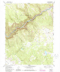 Shoshone Colorado Historical topographic map, 1:24000 scale, 7.5 X 7.5 Minute, Year 1961