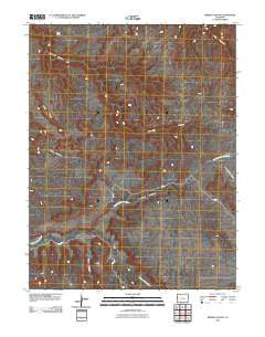 Sieber Canyon Colorado Historical topographic map, 1:24000 scale, 7.5 X 7.5 Minute, Year 2010