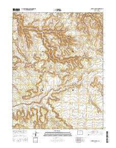 Sieber Canyon Colorado Current topographic map, 1:24000 scale, 7.5 X 7.5 Minute, Year 2016