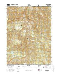 Slide Creek Colorado Current topographic map, 1:24000 scale, 7.5 X 7.5 Minute, Year 2016