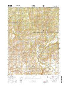 Slide Mountain Colorado Current topographic map, 1:24000 scale, 7.5 X 7.5 Minute, Year 2016