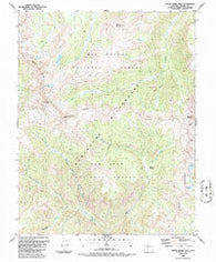 South River Peak Colorado Historical topographic map, 1:24000 scale, 7.5 X 7.5 Minute, Year 1986