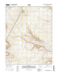 South Rattlesnake Butte Colorado Current topographic map, 1:24000 scale, 7.5 X 7.5 Minute, Year 2016