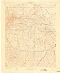 Spanish Peaks Colorado Historical topographic map, 1:125000 scale, 30 X 30 Minute, Year 1897