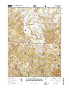 Spicer Peak Colorado Current topographic map, 1:24000 scale, 7.5 X 7.5 Minute, Year 2016