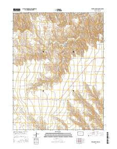 Spring Canyon Colorado Current topographic map, 1:24000 scale, 7.5 X 7.5 Minute, Year 2016