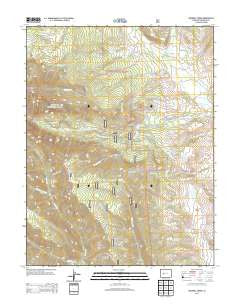 Squirrel Creek Colorado Historical topographic map, 1:24000 scale, 7.5 X 7.5 Minute, Year 2013