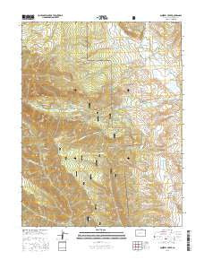 Squirrel Creek Colorado Current topographic map, 1:24000 scale, 7.5 X 7.5 Minute, Year 2016
